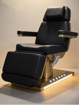 Косметологическое кресло Jasmine Black, 3 мотора, ножной пульт